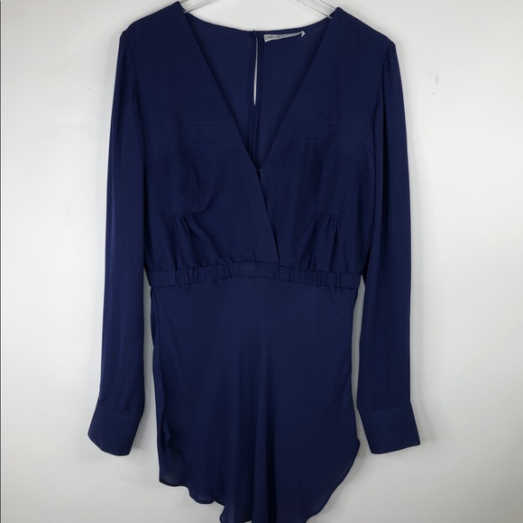 Chelsea Flower Silk Blue Tunic - Picture 2 of 5